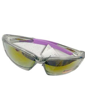 Xloop  Transparents Outdoor Sporty Wraparound Sun Shades  unisex PURPLE …